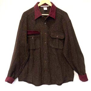 Moreno Martini Da Firenze Wool Chore Shacket XXL / XL Women Button Shirt Jacket